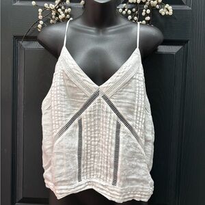 Zara White Linen Camisole